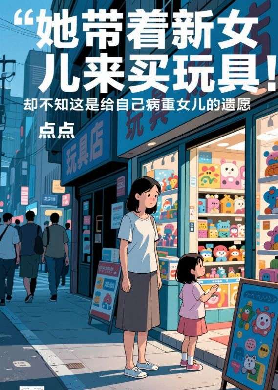 她带着新女儿来买玩具,却不知这是给自己病重女儿的遗愿